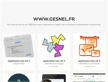 Tablet Screenshot of gesnel.fr